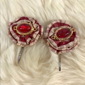 🟠 5/20 Super Cute Upcycled Vintage Hairpins